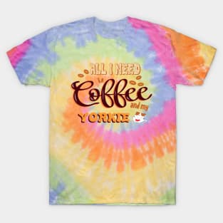 Cool Coffee Near Me: A Companion for Yorkie Terrier T-Shirt